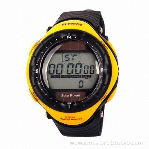 Solar Watch with Solar and Battery Power, Passed RoHS and CE